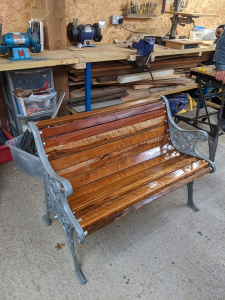 A really smart bench completed and sold